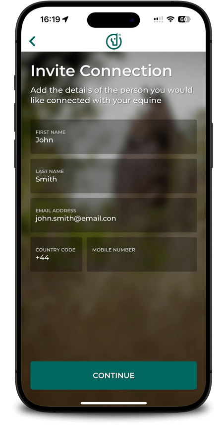 Add people connected to your horse