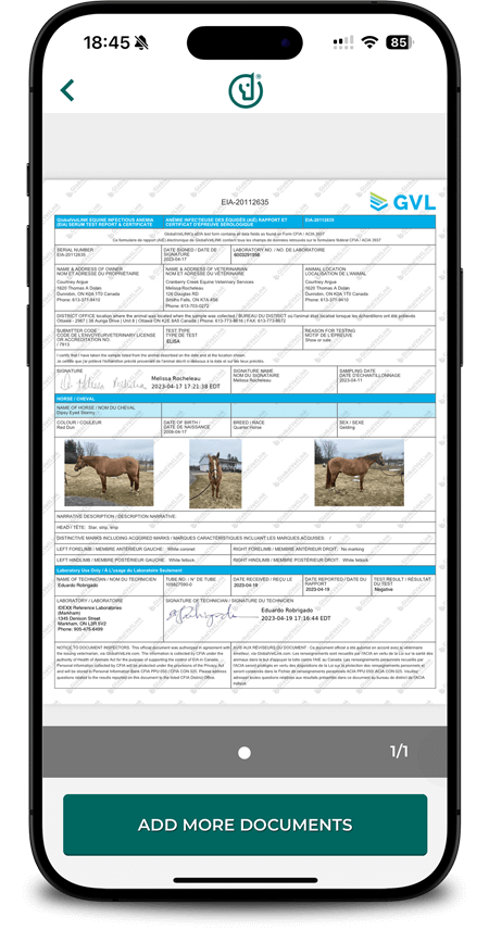 Store and Access GVL Coggins Certificates